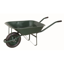 Garden Tools 5 Cuft Metal Wheel Barrow for Gardening, Construction